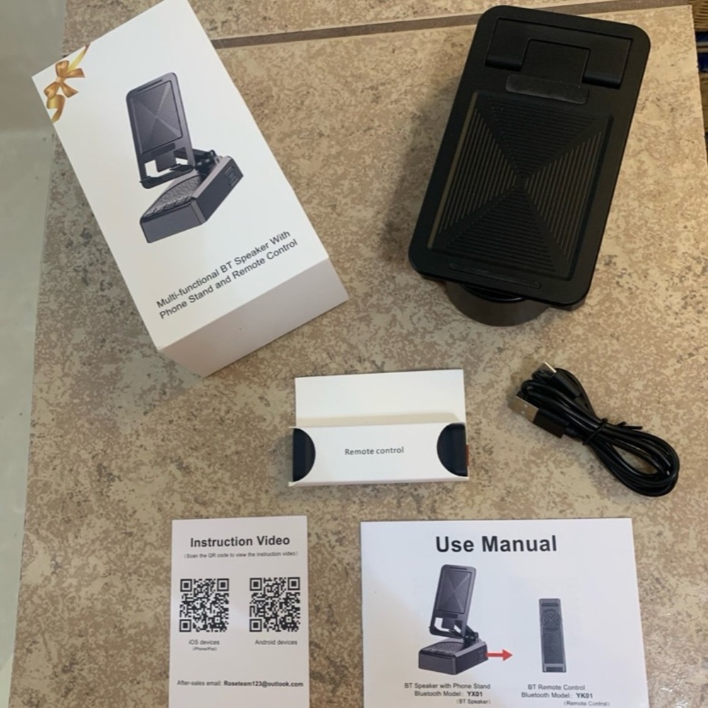 New! “Multi-functional BT Speaker With Phone Stand and Remote Control".